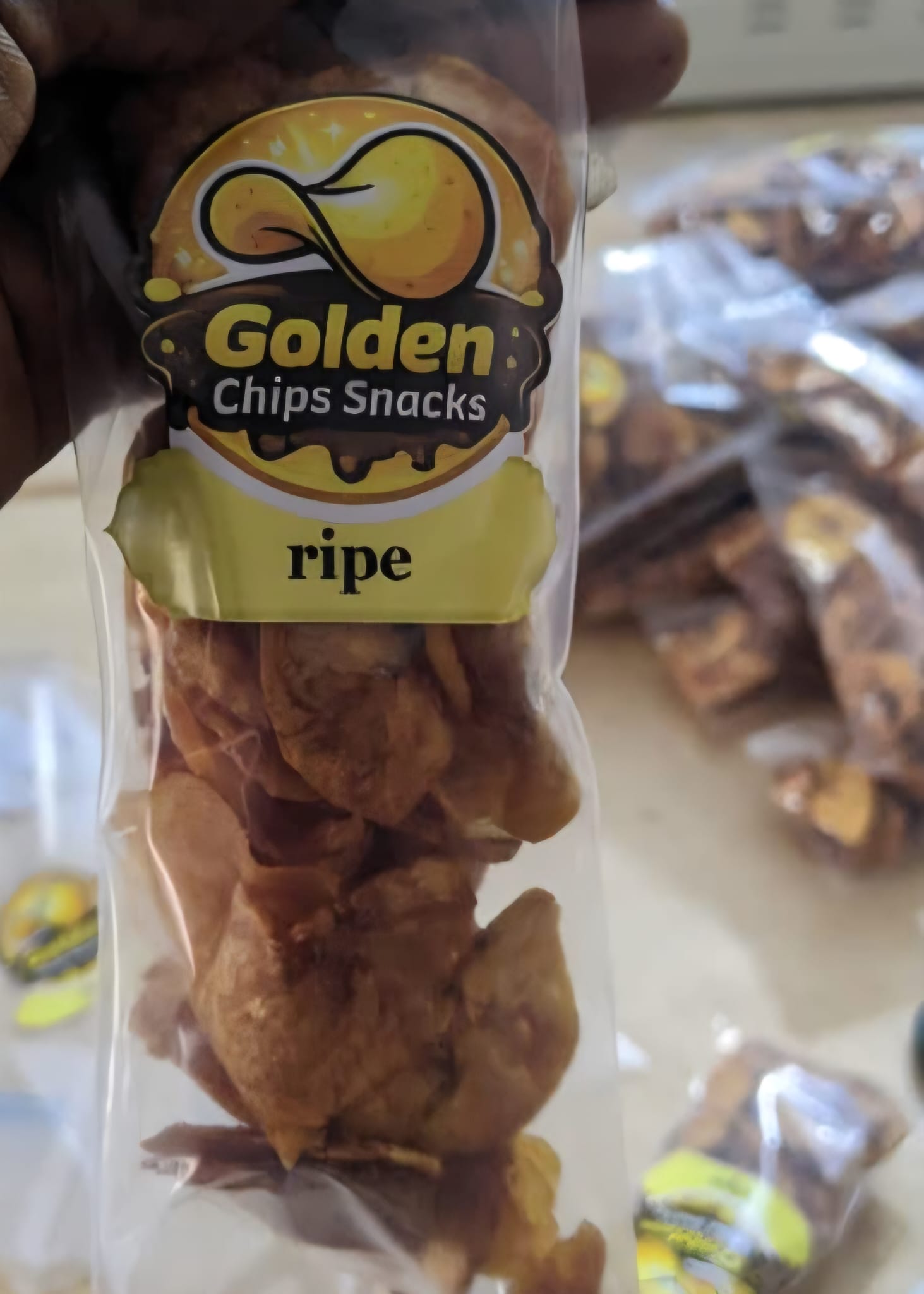 40g Ripe Plantain Golden Chips 100 FCFA