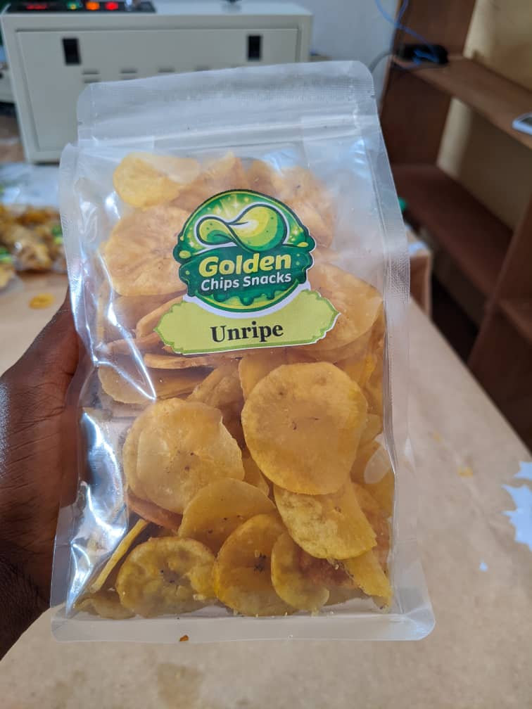 320g Unripe Plantain Golden Chips 1000 FCFA